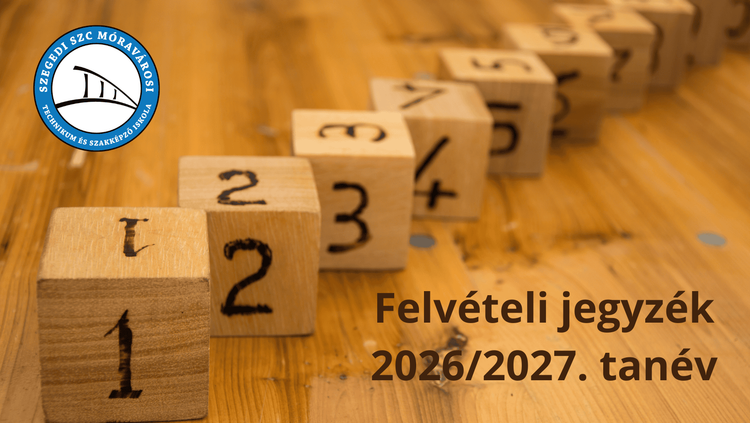 Jelentkezők felvételi jegyzéke 2026/2027. tanév